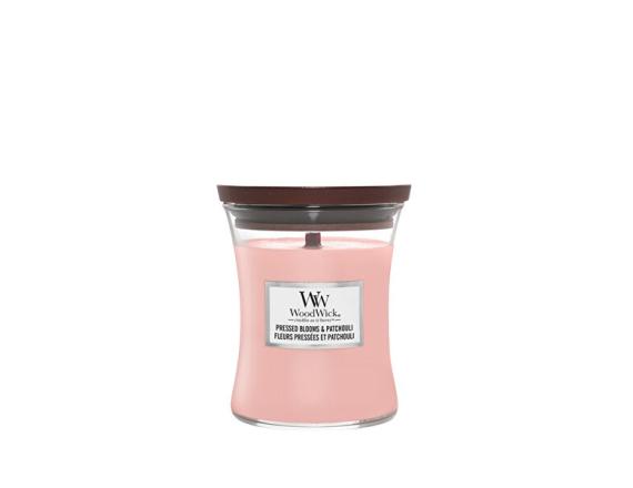 WoodWick Pressed Bloom Patchouli, Lumanare Parfumata, 275g