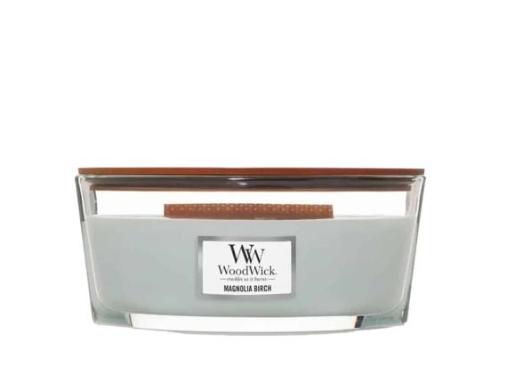 WoodWick Magnolia Birch, Lumanare Parfumata, 453.6g
