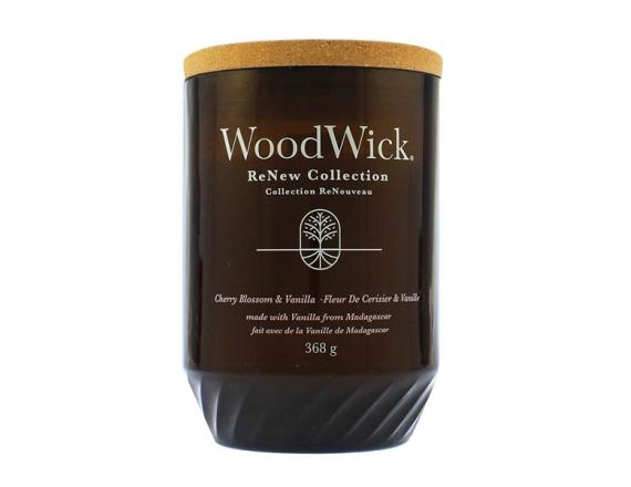 WoodWick Renew Cherry Blossom Vanilla, Lumanare Parfumata, 368g