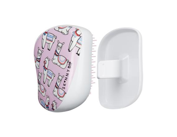 Perie pentru par Tangle Teezer Compact Styler Smooth & Shine Limited Editions Skinny Dip Lovely Llama