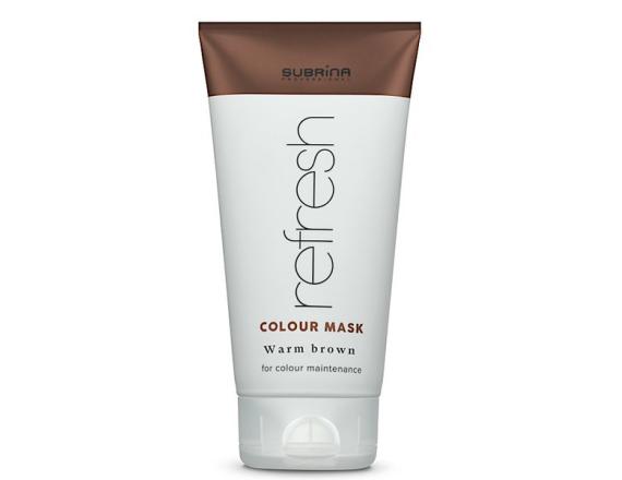 Masca nuantatoare Subrina Professional Refresh Warm Brown, Saten Cald, 150ml