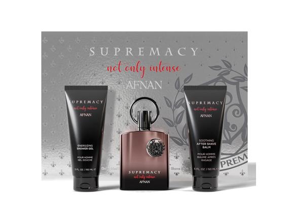 Afnan Supremacy Not Only Intense, Barbati, Eau De Parfum 100ml + Gel de Dus 150ml + Balsam after Shave 150ml