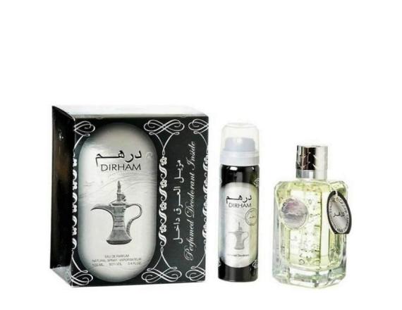 Set Ard Al Zaafaran Dirham Unisex, Eau de Parfum 100ml + Deodorant 50ml