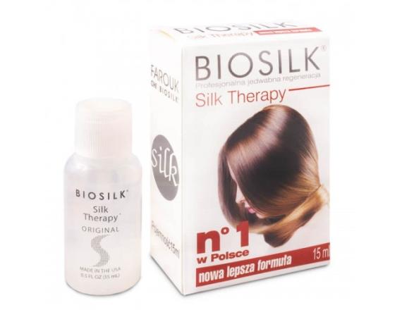 Tratament pentru par Biosilk Silk Therapy Original, Toate tipurile de par, 15ml