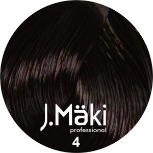 J.Maki Professional, Vopsea permanenta 4/Castaniu, 60ml