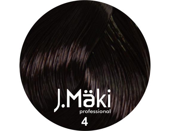 J.Maki Professional, Vopsea permanenta 4/Castaniu, 60ml
