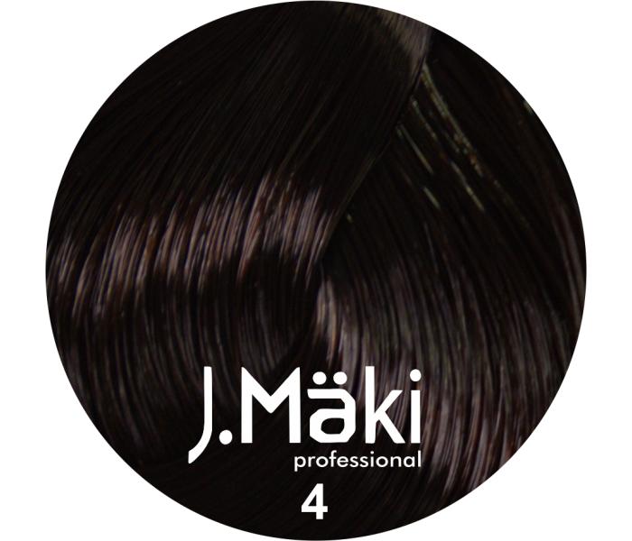 J.Maki Professional, Vopsea permanenta 4/Castaniu, 60ml