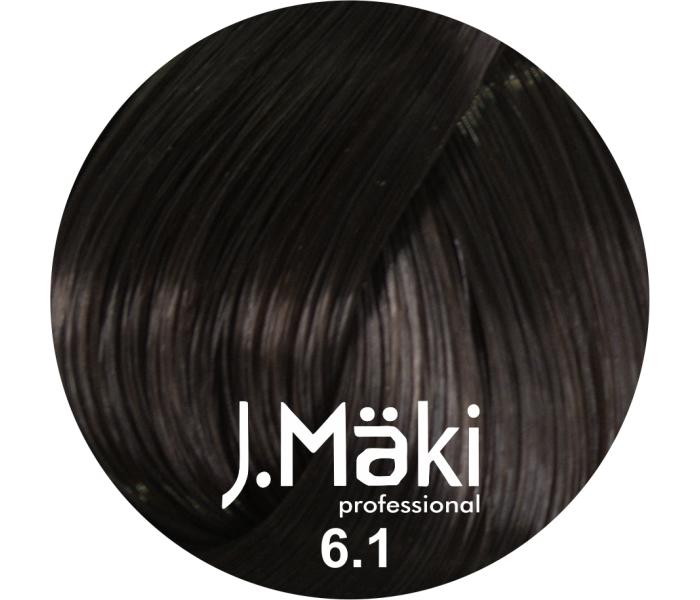 J.Maki Professional, Vopsea permanenta 6.1/Blond inchis cenusiu, 60ml