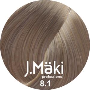 J.Maki Professional, Vopsea permanenta 8.1/Blond deschis cenusiu, 60ml