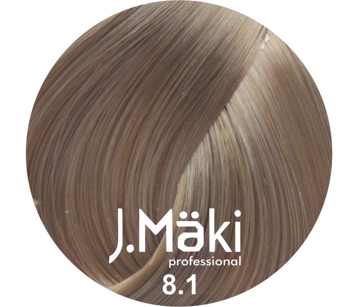 J.Maki Professional, Vopsea permanenta 8.1/Blond deschis cenusiu, 60ml
