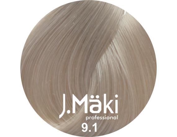 J.Maki Professional, Vopsea permanenta 9.1/Blond foarte deschis cenusiu, 60ml