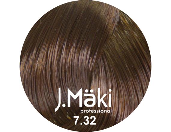 J.Maki Professional, Vopsea permanenta 7.32/Blond bej mediu, 60ml