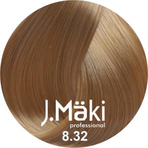 J.Maki Professional, Vopsea permanenta 8.32/Blond bej deschis, 60ml