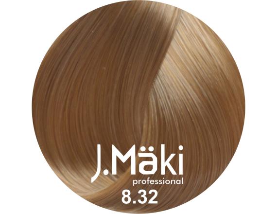 J.Maki Professional, Vopsea permanenta 8.32/Blond bej deschis, 60ml