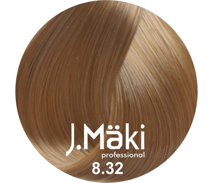 J.Maki Professional, Vopsea permanenta 8.32/Blond bej deschis, 60ml