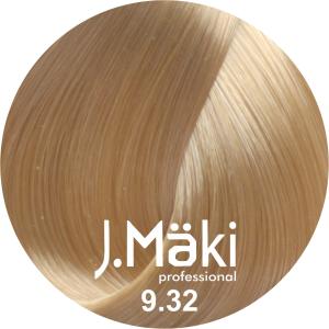 J.Maki Professional, Vopsea permanenta 9.32/Blond bej foarte deschis, 60ml