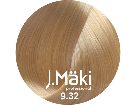 J.Maki Professional, Vopsea permanenta 9.32/Blond bej foarte deschis, 60ml