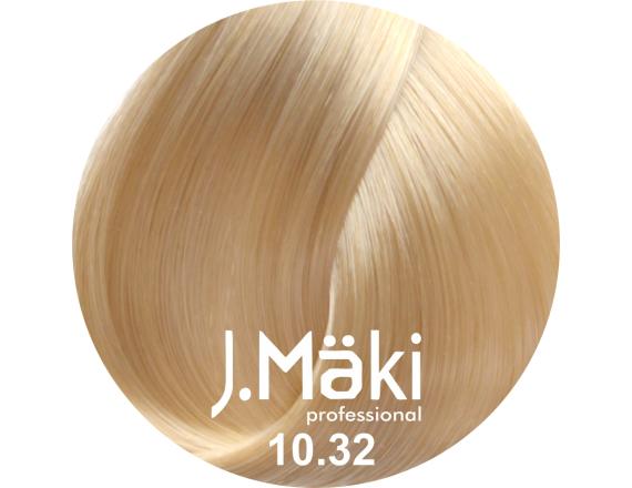 J.Maki Professional, Vopsea permanenta 10.32/Blond bej extra deschis, 60ml
