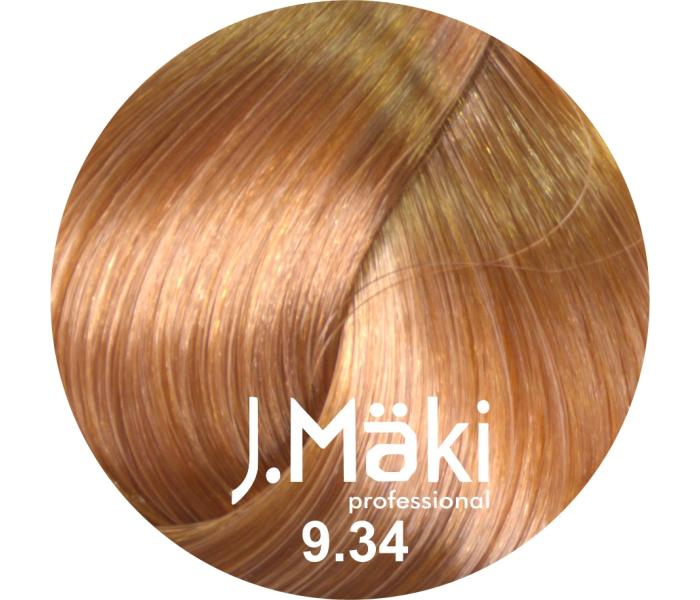 J.Maki Professional, Vopsea permanenta 9.34/Blond cupru auriu foarte deschis, 60ml