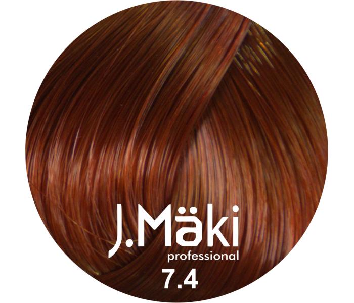 J.Maki Professional, Vopsea permanenta 7.4/Blond cupru mediu, 60ml