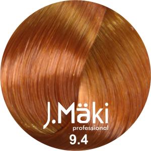 J.Maki Professional, Vopsea permanenta 9.4/Blond cupru foarte deschis, 60ml