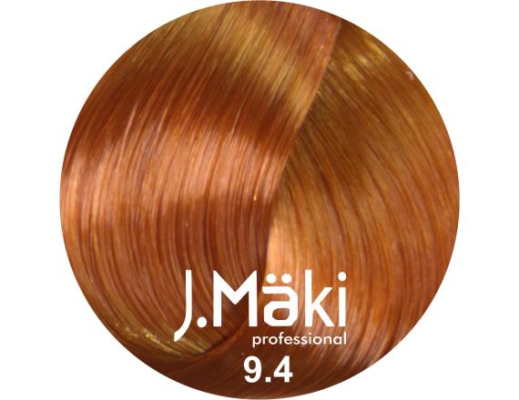 J.Maki Professional, Vopsea permanenta 9.4/Blond cupru foarte deschis, 60ml