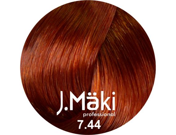 J.Maki Professional, Vopsea permanenta 7.44/Blond cupru intens mediu, 60ml