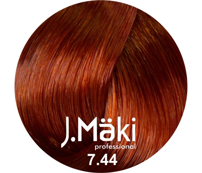 J.Maki Professional, Vopsea permanenta 7.44/Blond cupru intens mediu, 60ml