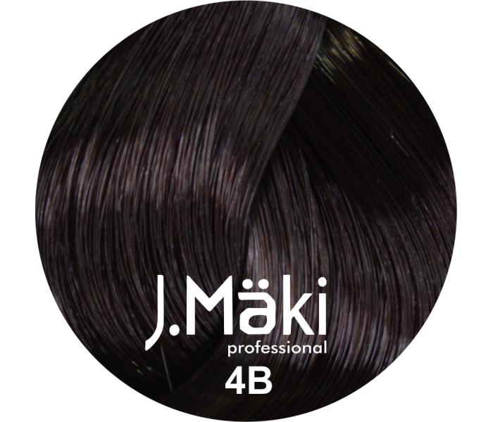 J.Maki Professional, Vopsea permanenta 4B/Saten ciocolatiu mediu, 60ml