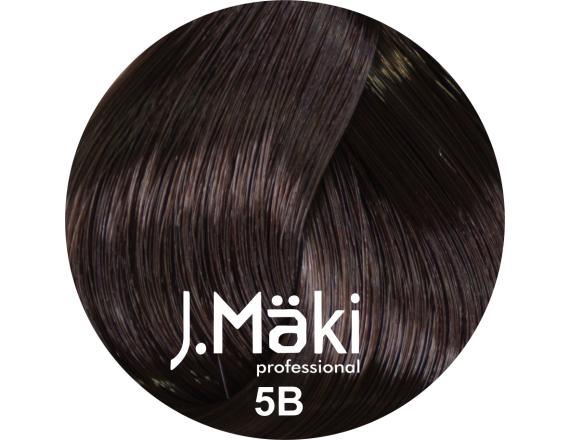 J.Maki Professional, Vopsea permanenta 5B/Saten cacao deschis, 60ml