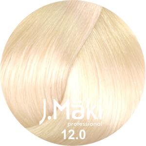 J.Maki Professional, Vopsea permanenta 12.0/Blond natural super deschis, Super Blond, 60ml