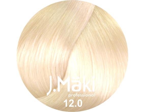 J.Maki Professional, Vopsea permanenta 12.0/Blond natural super deschis, Super Blond, 60ml
