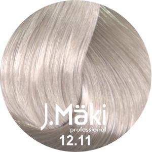 J.Maki Professional, Vopsea permanenta 12.11/Blond cenusiu intens super deschis, Super Blond, 60ml