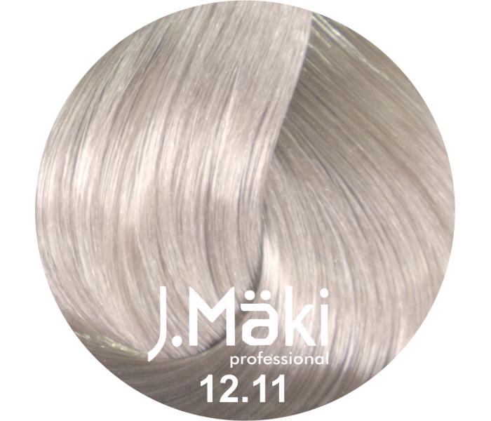 J.Maki Professional, Vopsea permanenta 12.11/Blond cenusiu intens super deschis, Super Blond, 60ml