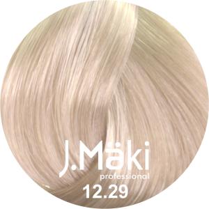 J.Maki Professional, Vopsea permanenta 12.29/Blond perlat cenusiu super deschis, Super Blond, 60ml