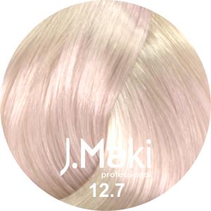 J.Maki Professional, Vopsea permanenta 12.7/Blond violet super deschis, Super Blond, 60ml