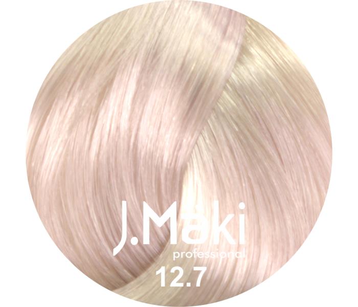 J.Maki Professional, Vopsea permanenta 12.7/Blond violet super deschis, Super Blond, 60ml