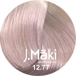 J.Maki Professional, Vopsea permanenta 12.77/Blond violet intens super deschis, Super Blond, 60ml