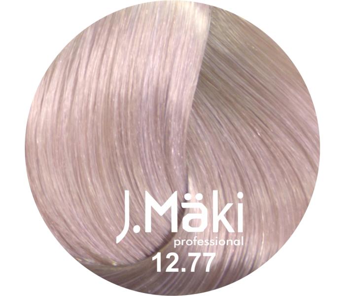 J.Maki Professional, Vopsea permanenta 12.77/Blond violet intens super deschis, Super Blond, 60ml