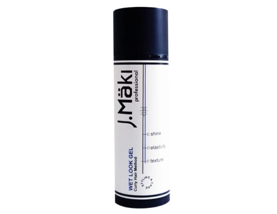 J.Maki Professional Care & Styling Wet Look Gel, Curly Hair Method, Gel Cu Fixare Medie, 150ml
