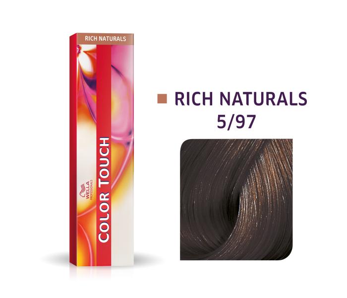 Vopsea semipermanenta Wella Professionals Color Touch 5/97, Castaniu Deschis Perlat Castaniu, 60ml