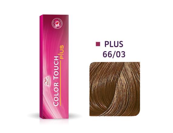 Vopsea semipermanenta Wella Professionals Color Touch 66/03, Blond Inchis Intens Natural Auriu, 60ml