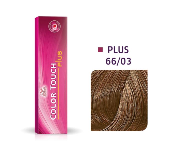 Vopsea semipermanenta Wella Professionals Color Touch 66/03, Blond Inchis Intens Natural Auriu, 60ml