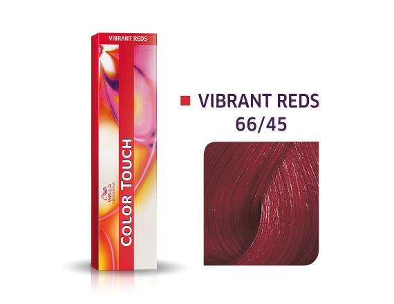 Vopsea semipermanenta Wella Professionals Color Touch 66/45, Blond Inchis Intens Rosu Mahon, 60ml