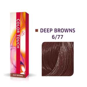 Vopsea semipermanenta Wella Professionals Color Touch 6/77, Blond Inchis Castaniu Intens, 60ml