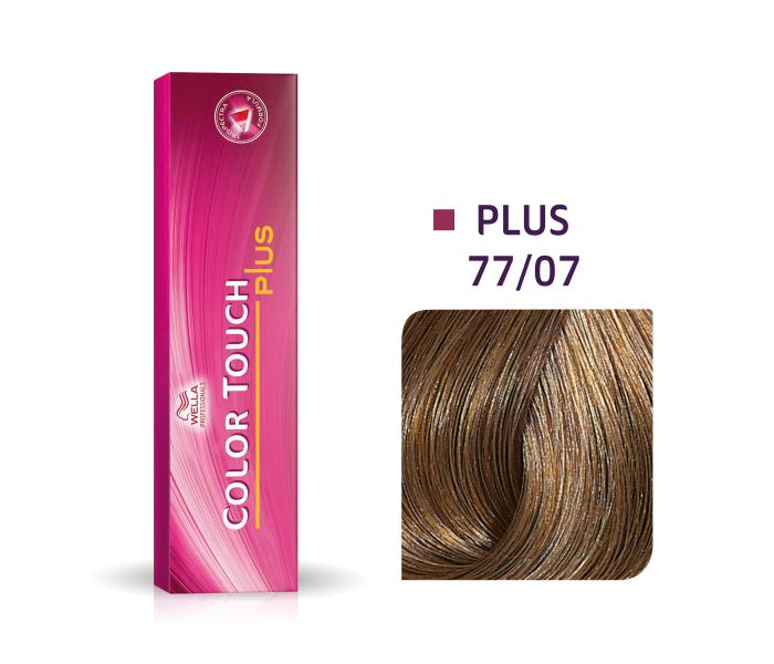 Vopsea semipermanenta Wella Professionals Color Touch 77/07, Blond Mediu Intens Natural Castaniu, 60ml