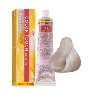 Vopsea semipermanenta Wella Professionals Color Touch Relights /18, Cenusiu Perlat, 60ml