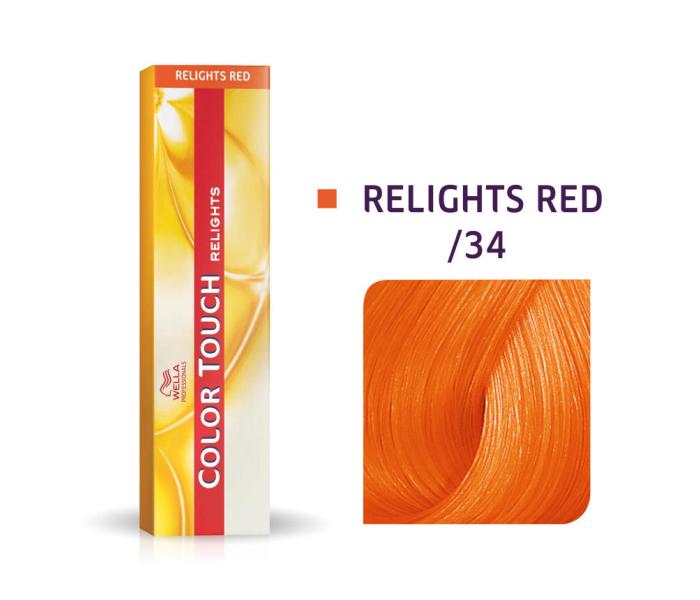 Vopsea semipermanenta Wella Professionals Color Touch Relights /34, Portocaliu, 60ml