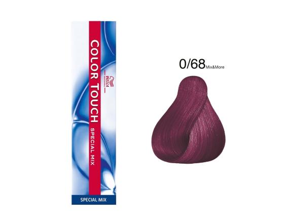 Vopsea semipermanenta Wella Professionals Color Touch 0/68, Violet Albastru, 60ml