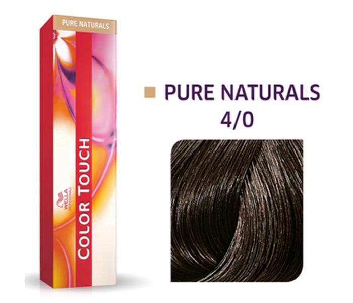 Vopsea semipermanenta Wella Professionals Color Touch 4/0, Castaniu Mediu, 60ml